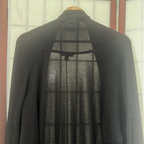 J.CREW BLACK CARDIGAN OPEN TUNIC SWEATER SIZE XL - Picture 5 of 8
